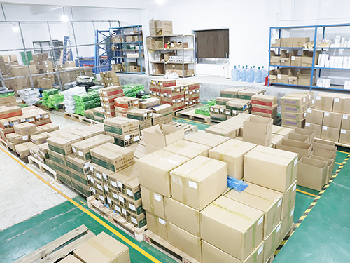 Silicone raw material storage area